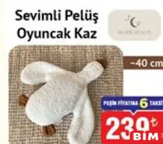 SEVİMLİ PELUŞ OYUNCAK KAZ 40 CM fiyat ve kampanya bilgisi
